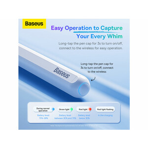 قلم لمسی بیسوس Baseus Smooth Writing Wireless Charging Stylus BS-PS003