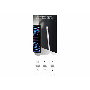 قلم لمسی مغناطیسی آیپد یوسامز Usams US-ZB254 Magnetic Charging Active Touch Capacitive Stylus Pen