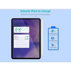 قلم لمسی آیپد کوتتسی COTEetCI 62006 Magnetic Wireless Charging Drawing Pen