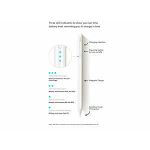 قلم لمسی بیسوس Baseus Smooth Writing Active Wireless Stylus with LED Indicators BS-PS006