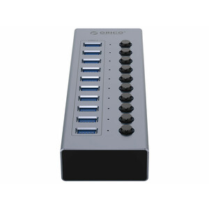 قیمت هاب 10 پورت یو اس بی فلزی اوریکو ORICO-BT2U3-10AB Multi-port Hub With Individual Switches