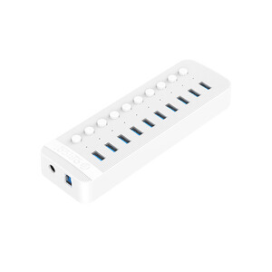 فروش هاب یو اس بی 10 پورت اوریکو ORICO CT2U3-10AB Multi-Port Hub With Individual Switches