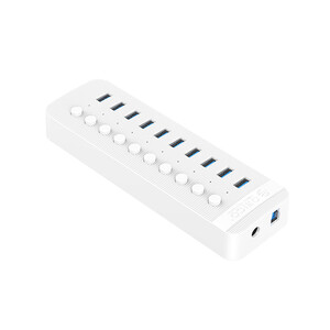قیمت هاب یو اس بی 10 پورت اوریکو ORICO CT2U3-10AB Multi-Port Hub With Individual Switches