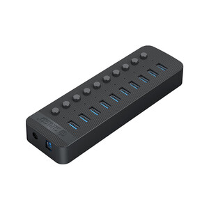 فروش هاب یو اس بی 10 پورت اوریکو ORICO CT2U3-10AB Multi-Port Hub With Individual Switches