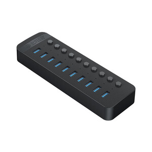 قیمت هاب یو اس بی 10 پورت اوریکو ORICO CT2U3-10AB Multi-Port Hub With Individual Switches
