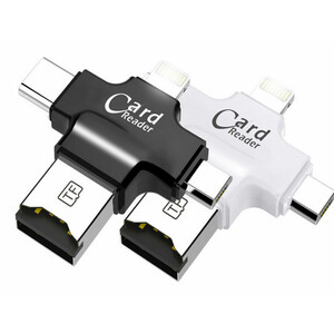 فلش مموری و کارت خوان چند سر کوتتسی Coteetci 4IN1 CARD READER (TF) CS5125-BK