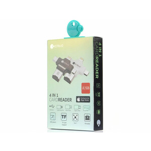خرید فلش مموری و کارت خوان چند سر کوتتسی Coteetci 4IN1 CARD READER (TF) CS5125-BK