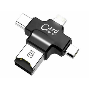 قیمت فلش مموری و کارت خوان چند سر کوتتسی Coteetci 4IN1 CARD READER (TF) CS5125-BK