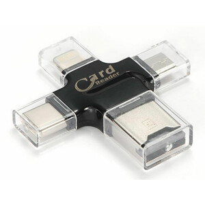 فلش مموری و کارت خوان چند سر کوتتسی Coteetci 4IN1 CARD READER (TF) CS5125-BK