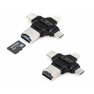 فلش مموری و کارت خوان چند سر کوتتسی Coteetci 4IN1 CARD READER (TF) CS5125-BK
