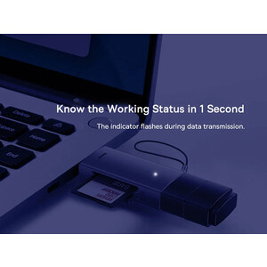 رم ریدر بیسوس Baseus WKQX060013 USB-A to SD/TF
