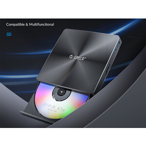 خرید دی وی دی رایتر اکسترنال اوریکو با ظرفیت 2 مگابایت ORICO-ORHU3-01 USB3.0 Multifunctional External Recorder