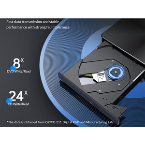 قیمت دی وی دی رایتر اکسترنال اوریکو با ظرفیت 2 مگابایت ORICO-ORHU3-01 USB3.0 Multifunctional External Recorder