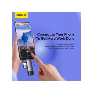 کارت‌خوان یواس‌بی به تایپ‌سی بیسوس Baseus Lite Series SD/TF Card Reader WKQX060113