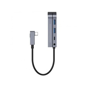 هاب چندکاره بیسوس Baseus Bend Angle Multi-Functional Type C HUB 60W CAHUB-CWJ0G (Upgrade)