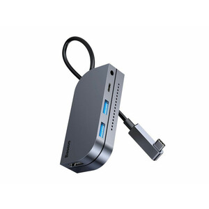 هاب 6 پورت بیسوس Baseus Bend Angle Multi-Functional Type C HUB 60W CAHUB-CWJ0G