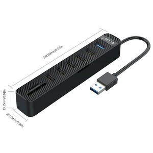 هاب 6 پورت و رم ریدر اوریکو ORICO TWU32-6AST 6-Port USB3.0 HUB with Card Reader