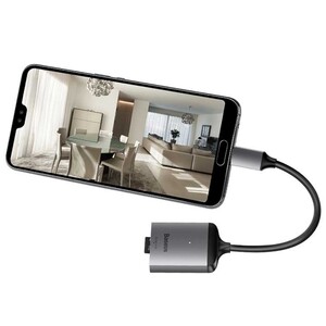 خرید هاب آداپتور تایپ سی به کارتخوان بیسوس مدل BASEUS Enjoy Series Type-C to SD/TF Card Reader Hub Adapter