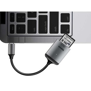 هاب آداپتور تایپ سی به کارتخوان بیسوس مدل BASEUS Enjoy Series Type-C to SD/TF Card Reader Hub Adapter مناسب مک بوک