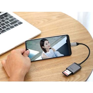 هاب آداپتور تایپ سی به کارتخوان بیسوس مدل BASEUS Enjoy Series Type-C to SD/TF Card Reader Hub Adapter