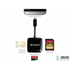 دستگاه کارت خوان Transcend RDP9 Smart OTG Card Reader