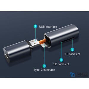 رم ریدر بیسوس Baseus Mini-cabin Card Reader