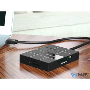 هاب یواس بی و کارتخوان یوگرین Ugreen USB3 To 3 Port USB3 Hub With Card Reader
