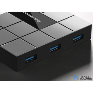 هاب یواس بی و کارتخوان یوگرین Ugreen USB3 To 3 Port USB3 Hub With Card Reader