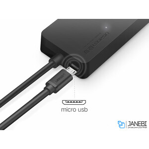 هاب یواس بی و کارتخوان یوگرین Ugreen 3-Ports USB 3.0 Hub With Card Reader