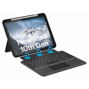 کاور کیبورددار مگنتی آیپد 10 اینچ کوتتسی Coteetci Magnetice Sphit Keyboard Lither Case Ipad 10 64011