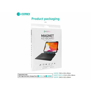 کاور کیبورددار مگنتی آیپد 10.9 و 11 اینچ کوتتسی Coteetci Magnetice Sphit Keyboard Lither Case Ipad 10.9/11 64008