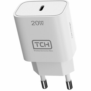 نمای سفید شارژر دیواری تی سی اچ CB20
