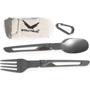 ست قاشق و چنگال تاشو کمپینگ اسنوهاک Snow Hawk مدل SN-C6133