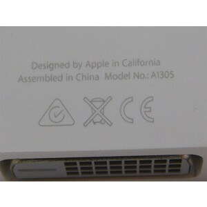 فروش کابل تبدیل Mini DisplayPort به DVI اپل Cable Mini DisplayPort to DVI Apple model A1305