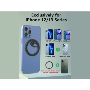 حلقه نگهدارنده مغناطیسی گوشی موبایل آها استایل AhaStyle YW-56A Magnetic phone ring holder stand compatible for iPhone 13 12