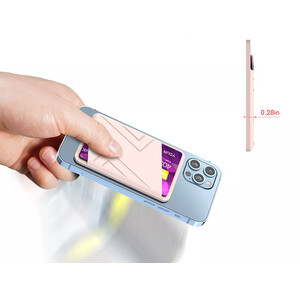 جا کارتی سیلسکونی آها استایل برای آیفون AhaStyle PT133-C Card Holder Phone Magsafe Wallet For iPhone 12