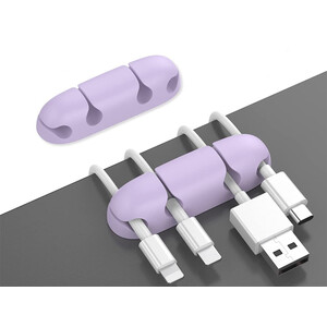 نگهدارنده کابل آها استایل دارای 4 اسلات Ahastyle WG10-4 Silicone Organizer Charger Cable