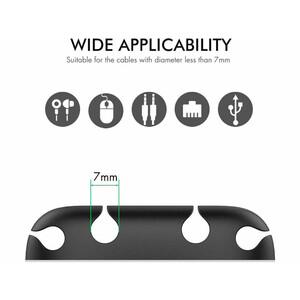 نگهدارنده کابل آها استایل دارای 4 اسلات Ahastyle WG10-4 Silicone Organizer Charger Cable