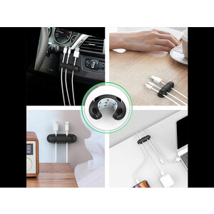 نگهدارنده کابل آها استایل دارای 4 اسلات Ahastyle WG10-4 Silicone Organizer Charger Cable