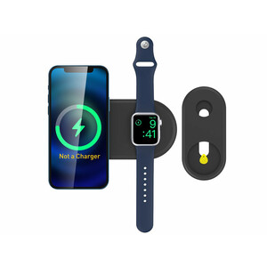 پایه شارژر گوشی آیفون مگ سیف و اپل واچ آها استایل AhaStyle 2-in-1 PT135 stand Matched MagSafe and iWatch