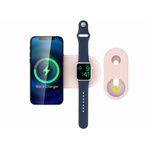 خرید پایه شارژر گوشی آیفون مگ سیف و اپل واچ آها استایل AhaStyle 2-in-1 PT135 stand Matched MagSafe and iWatch