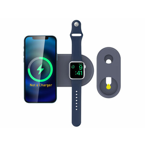 پایه شارژر گوشی آیفون مگ سیف و اپل واچ آها استایل AhaStyle 2-in-1 PT135 stand Matched MagSafe and iWatch