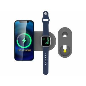 پایه شارژر گوشی آیفون مگ سیف و اپل واچ آها استایل AhaStyle 2-in-1 PT135 stand Matched MagSafe and iWatch