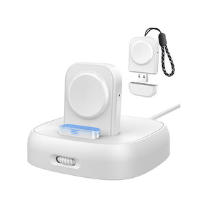 پایه شارژ اپل واچ آها استایل Ahastyle PT143 for Apple Watch 2 in 1 Magnetic Wireless Charger