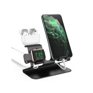 فروش پایه استند شارژ آها استایل AhaStyle ST05 3in1 Aluminium Stand for Smart Phone/Apple Watch/Airpods
