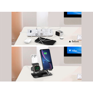 فروش پایه استند شارژ آها استایل AhaStyle ST05 3in1 Aluminium Stand for Smart Phone/Apple Watch/Airpods