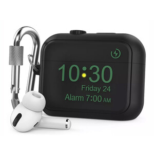 کاور سیلیکونی ایرپاد پرو طرح اپل واچ به همراه قلاب AhaStyle PT104 AirPods Pro Case