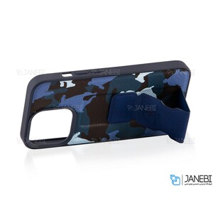 قاب چرمی طرح ارتشی آیفون 13 پرو پولو Polo Apple iPhone 13 Pro Army Leather Case