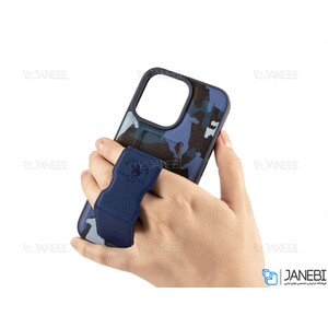قاب چرمی طرح ارتشی آیفون 13 پرو مکس پولو  Polo Apple iPhone 13 Pro Max Army Leather Case