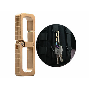 جاکلیدی برنجی طلایی رنگ Creative pure brass key chain mini portable men's